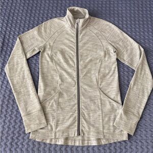 Light Gray Full-Zip Jacket